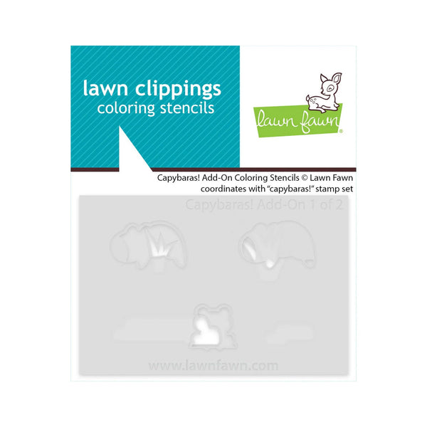 Lawn Clippings Colouring Stencils - Capybaras! Add-On