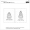 Lawn Fawn Clear Stamp Set - Cake It Easy Add-On
