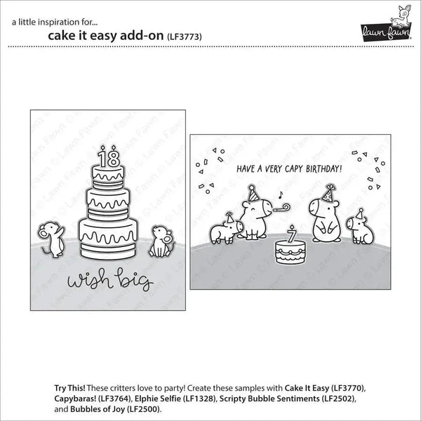 Lawn Clippings Colouring Stencils - Cake It Easy Add-On