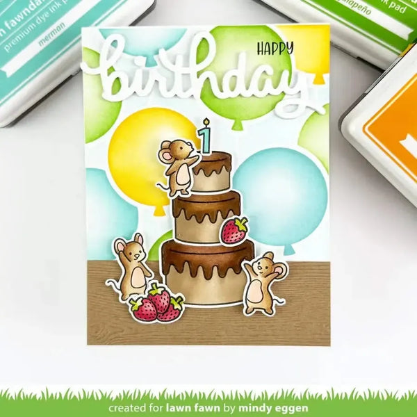 Lawn Clippings Colouring Stencils - Cake It Easy Add-On