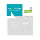 Lawn Clippings Colouring Stencils - Cake It Easy Add-On