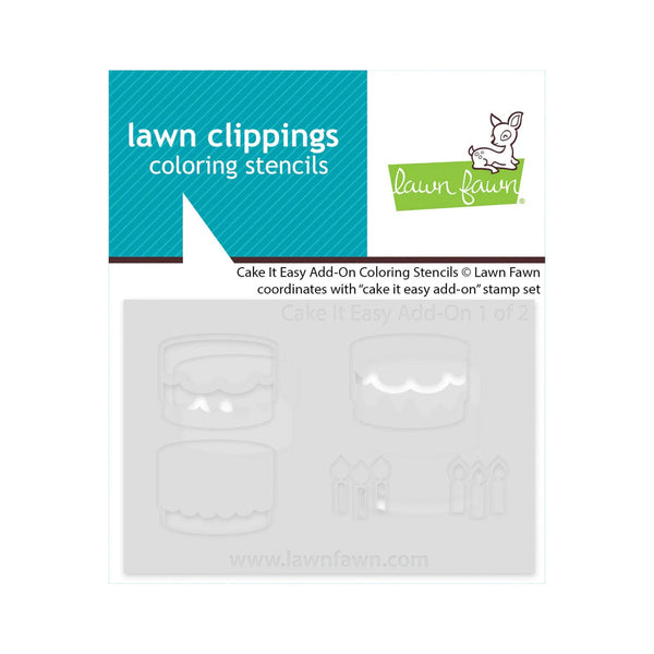 Lawn Clippings Colouring Stencils - Cake It Easy Add-On