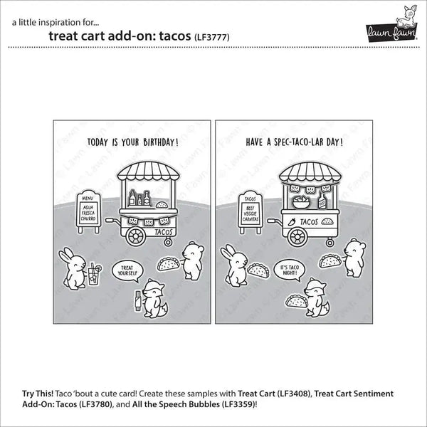 Lawn Cuts Custom Craft Dies - Treat Cart Add-On: Tacos