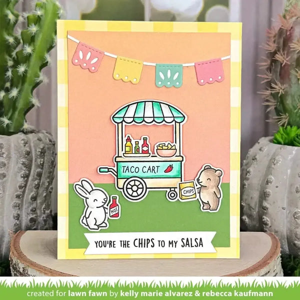 Lawn Clippings Colouring Stencils - Treat Cart Add-On: Tacos