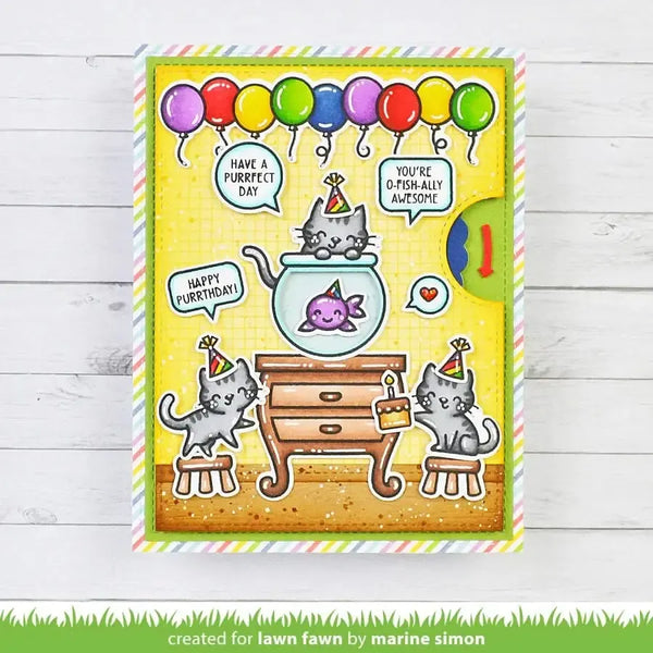 Lawn Clippings Colouring Stencils - Keep On Swimming Add-On