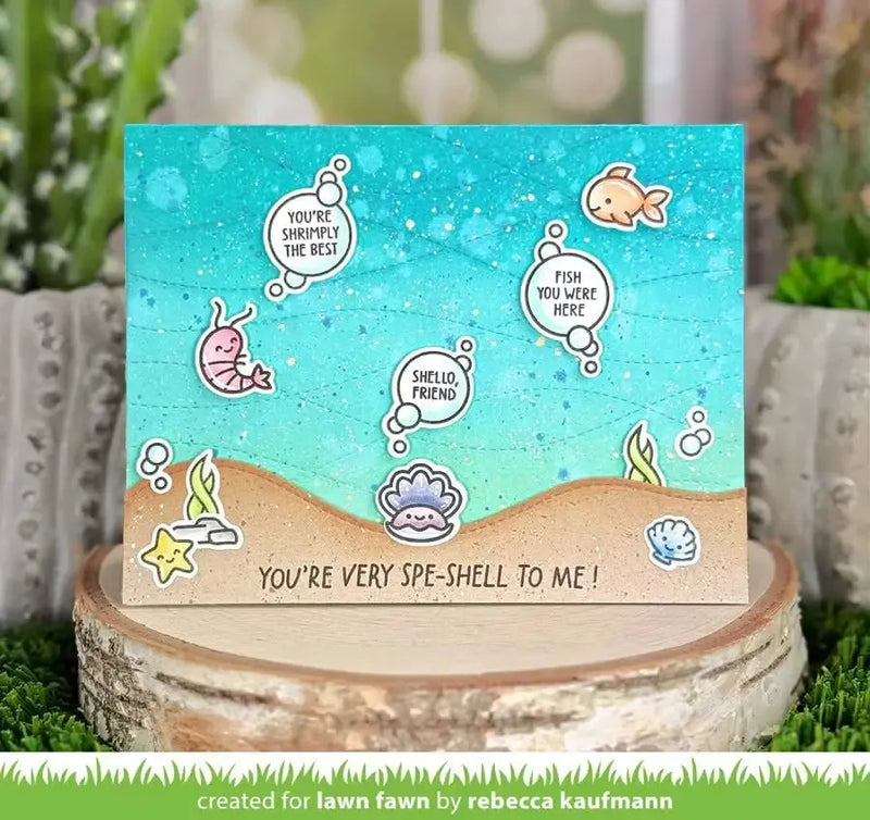 Lawn Fawn Clear Stamp Set - Shello, Friend