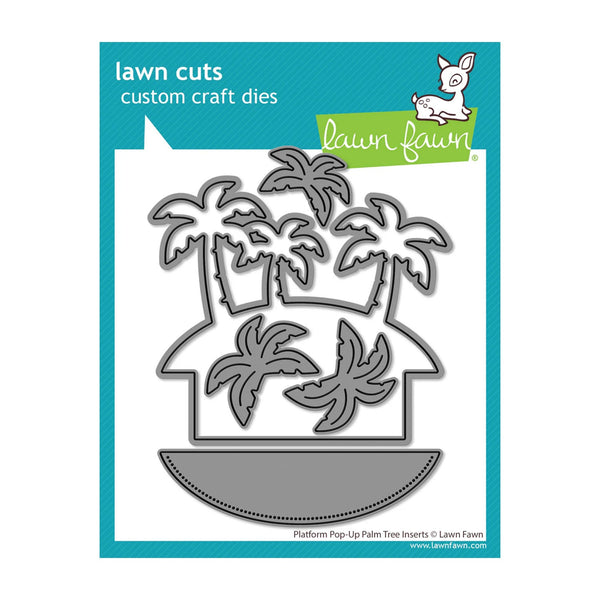 Lawn Cuts Custom Craft Dies - Platform Pop-Up Palm Tree Inserts
