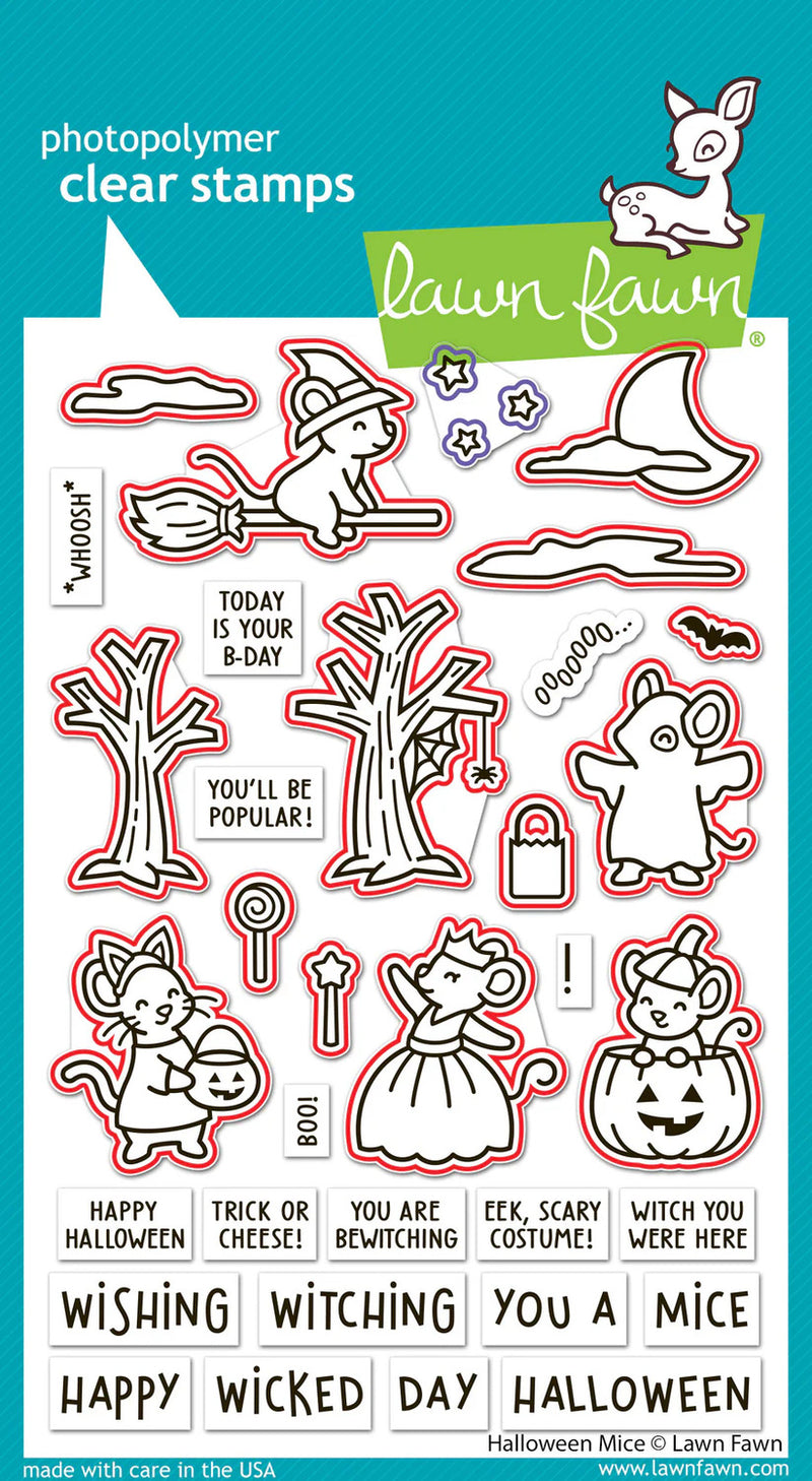 Lawn Fawn Lawn Cuts Die - Halloween Mice