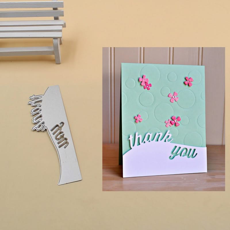 Poppy Crafts Cutting Dies 588 Thank You Edge