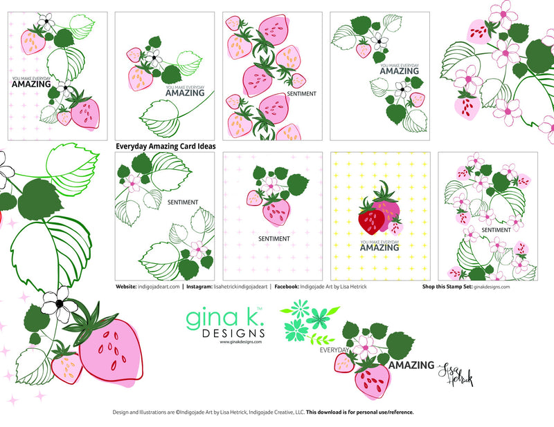 Gina K Designs Clear Stamps - Every Day Amazing*