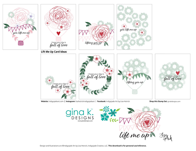 Gina K Designs Clear Stamps - Lift Me Up*