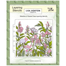 Lisa Horton Crafts Layering Stencils 6"X6" Meadow of Sweet Peas