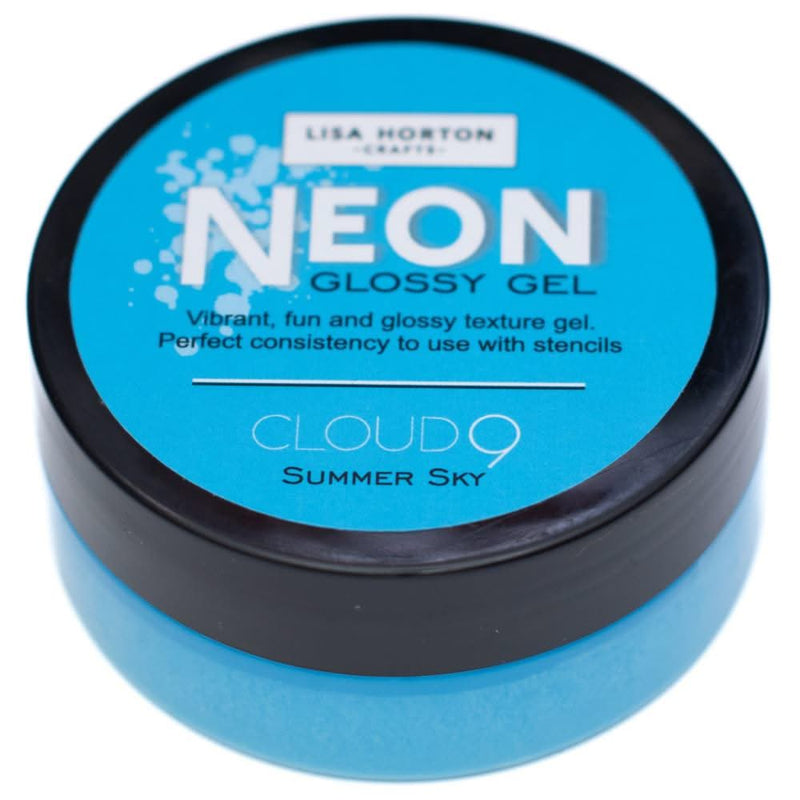 Lisa Horton Crafts Neon Glossy Gel - Summer Sky