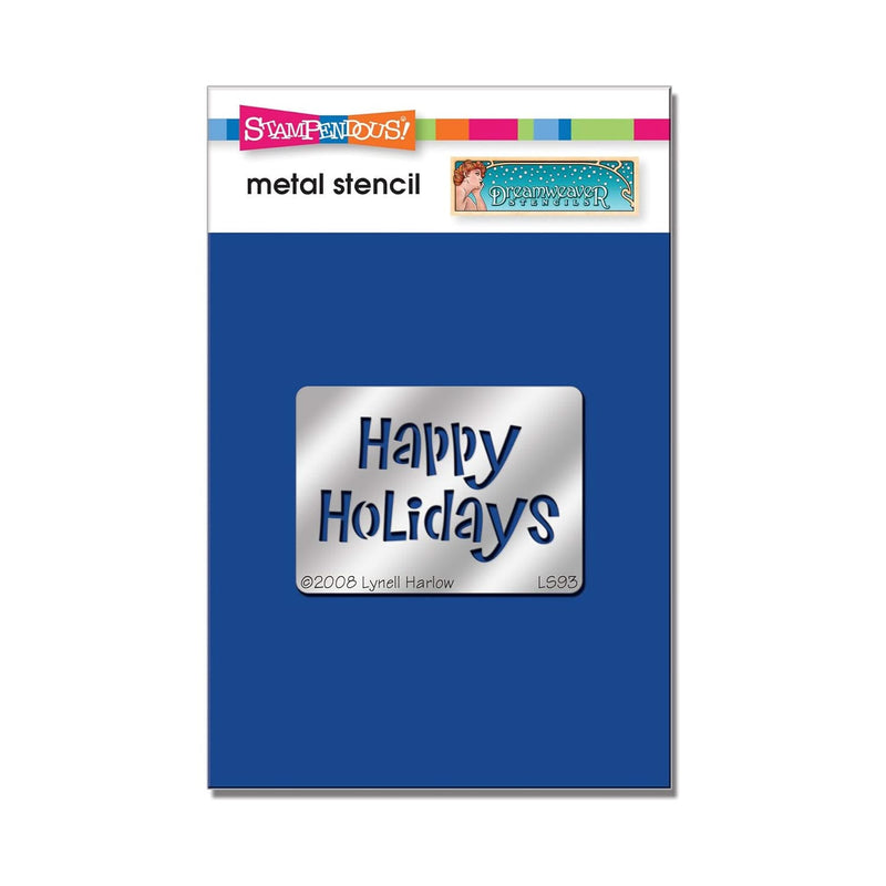 Stampendous Dreamweaver Metal Stencil - Happy Holidays*