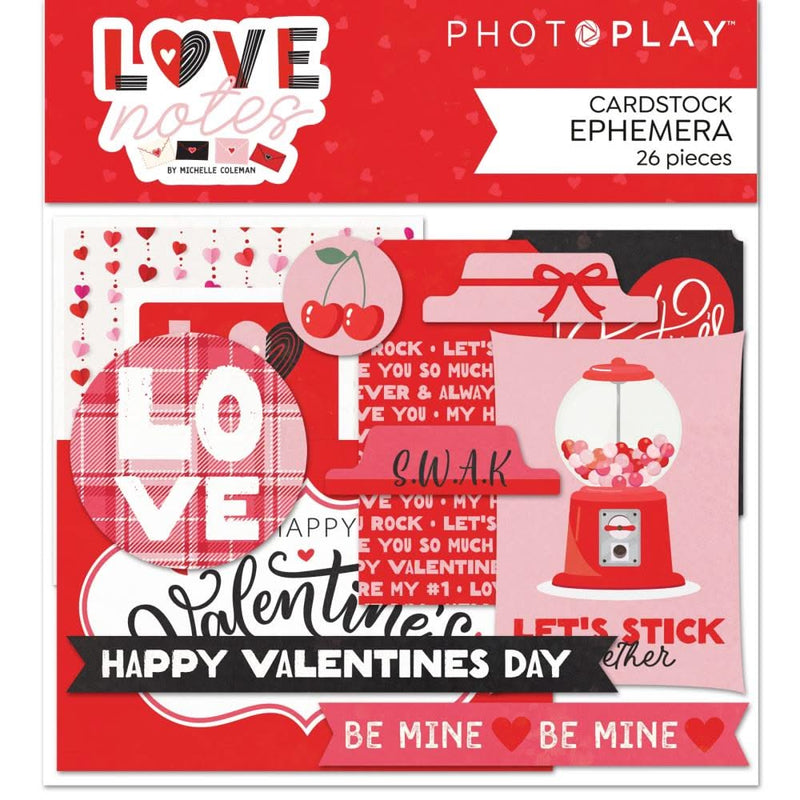 PhotoPlay Ephemera Cardstock Die-Cuts Love Notes*