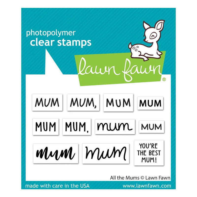 Lawn Fawn Clear Stamp Set - All The Mums
