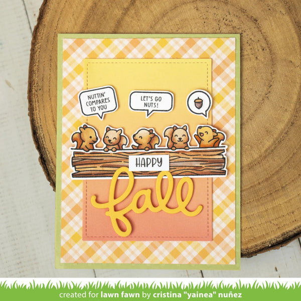 Lawn Fawn Clear Stamps - Simply Celebrate Squirrels