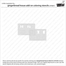 Lawn Fawn Clippings Colouring Stencils - Gingerbread House Add-On