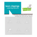 Lawn Fawn coloring stencils packaging with branding and product details.