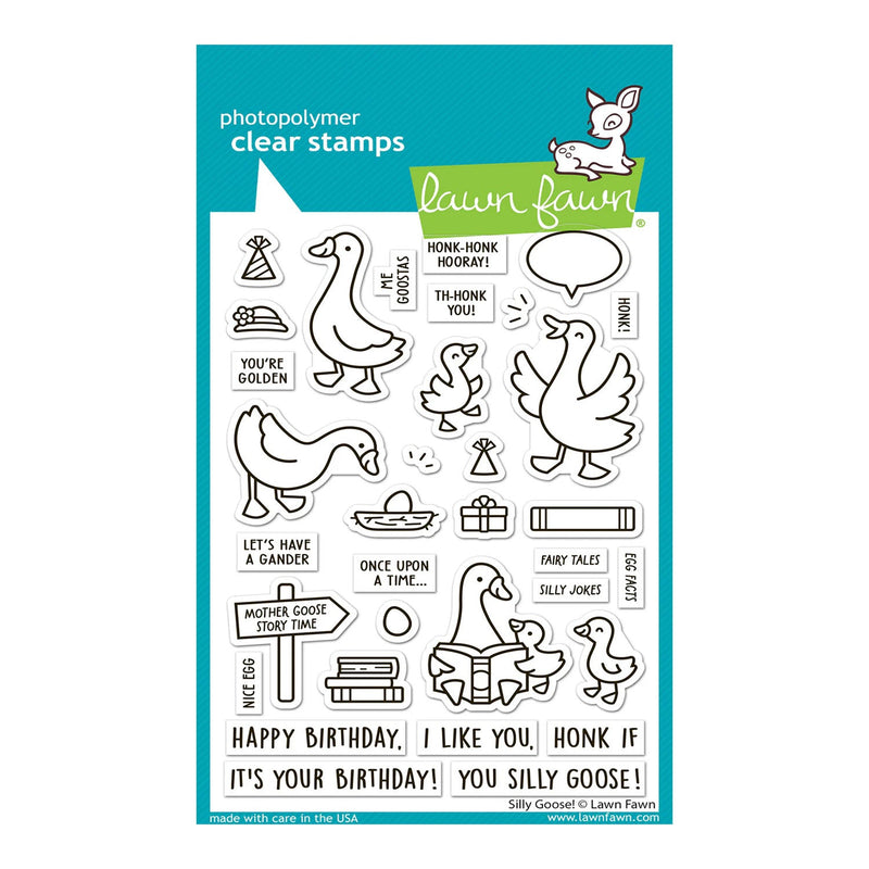 Lawn Fawn Clear Stamp Set - Silly Goose!