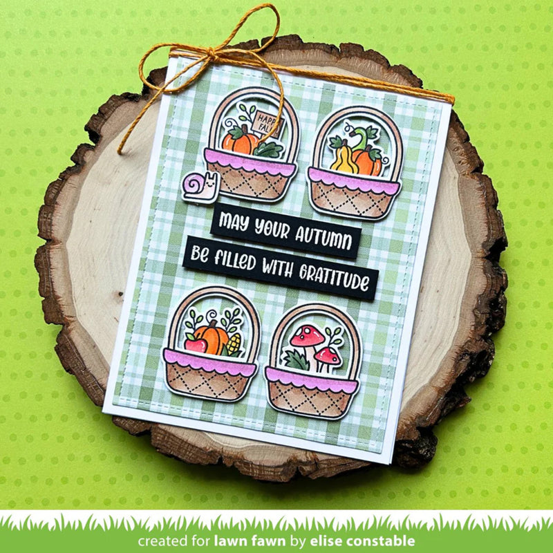 Lawn Fawn Clear Stamp Set - Spring Basket Add-On: Fall
