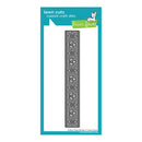Lawn Cuts custom craft die with decorative border design on a teal packaging