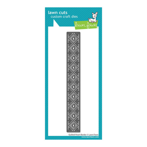 Lawn Cuts custom craft dies with decorative pattern on a teal border