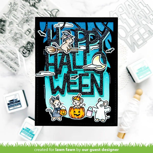 Lawn Fawn Lawn Cuts Die - Giant Happy Halloween: Portrait