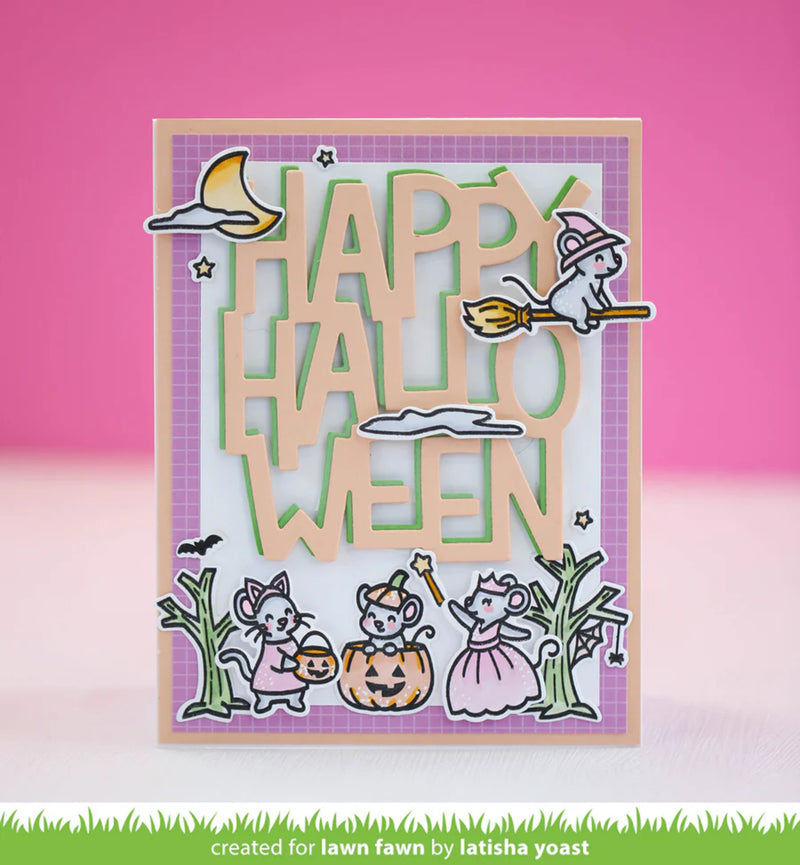 Lawn Fawn Lawn Cuts Die - Giant Happy Halloween: Portrait