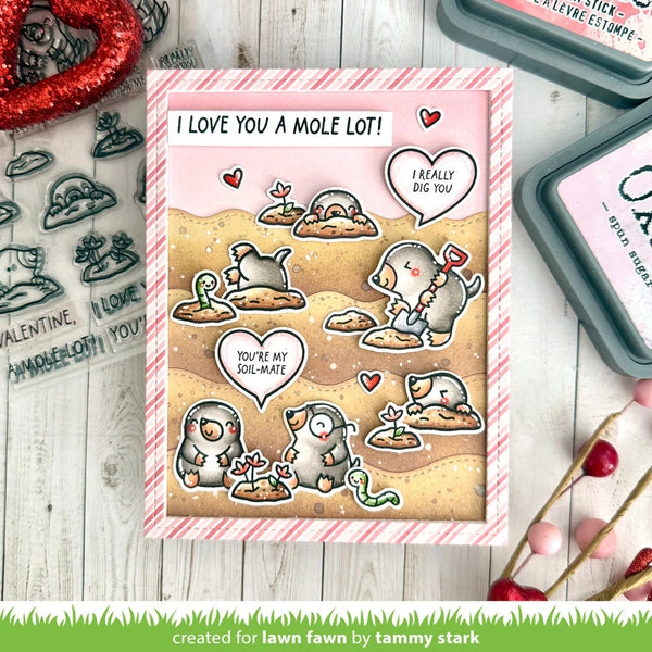 Lawn Fawn Stamps - A Mole Lot of Love Add-On