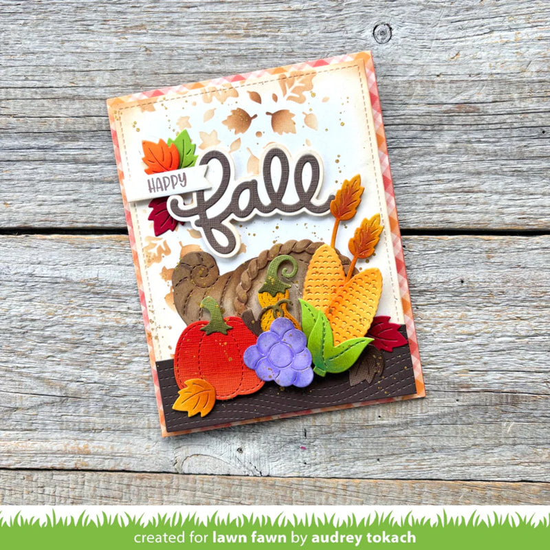 Lawn Fawn Stencil - Autumn Breeze