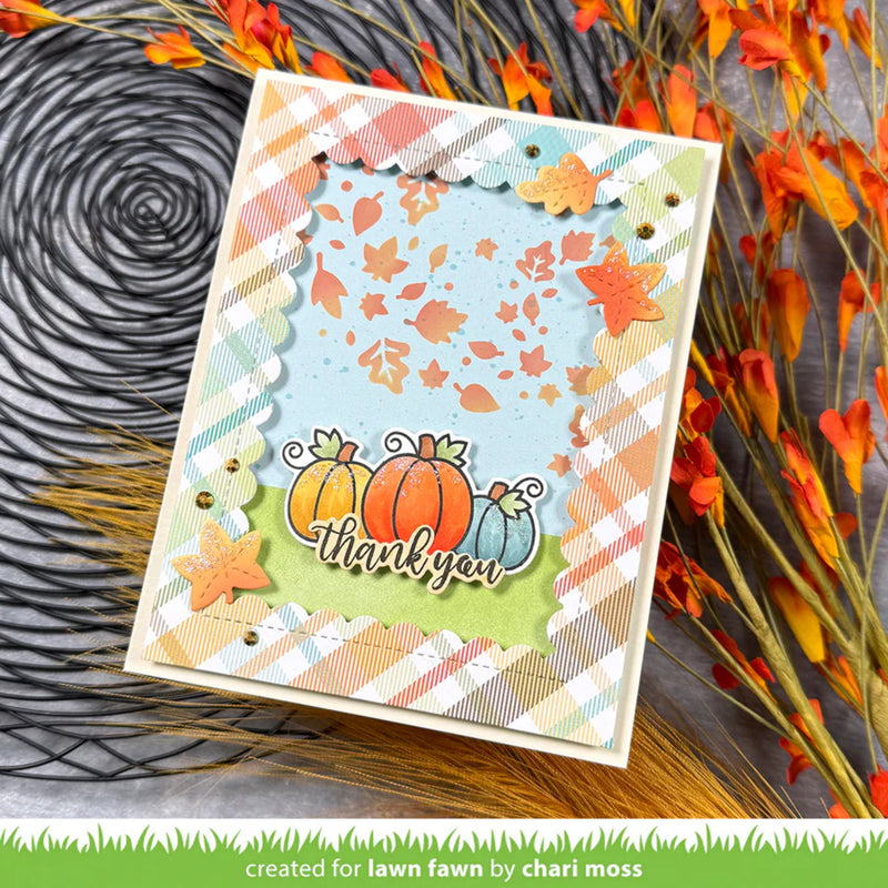 Lawn Fawn Stencil - Autumn Breeze