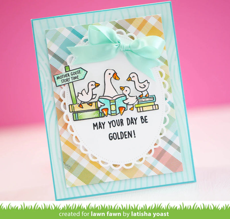 Lawn Fawn Stencil - Woodgrain