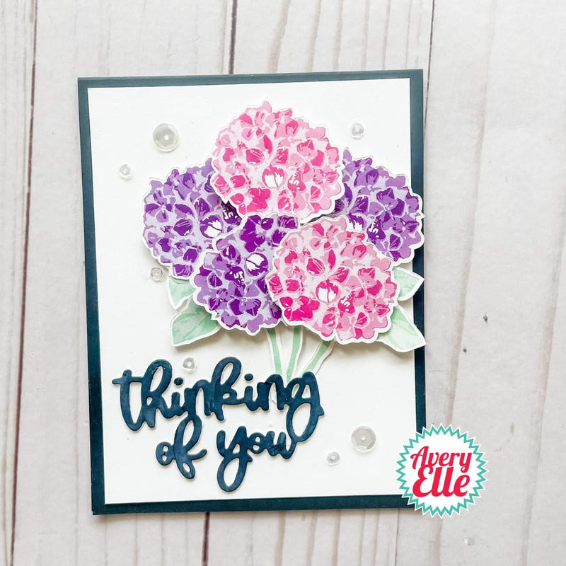Avery Elle Clear Stamp Set - Layered Hydrangea*