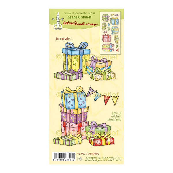 Leane Creatief Combi Clear Stamp - Presents