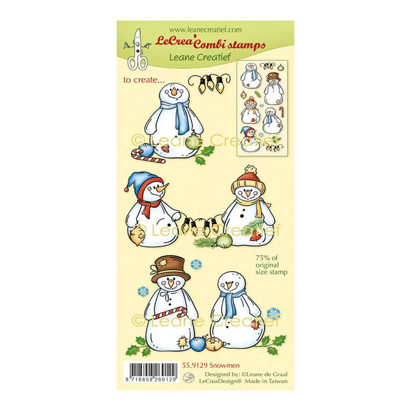 Leane Creatief Combi Clear Stamp - Snowmen
