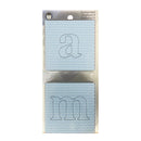 Li'l Davis Designs - Patterned Chipboard Alphabet - Periwinkle Dot 40/Pkg