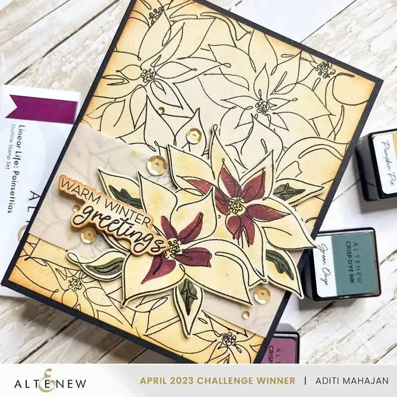 Altenew Linear Life Poinsettias Die Set*