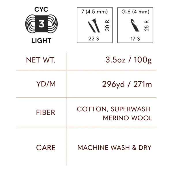 Lion Brand Cottino Yarn 100g - Onyx
