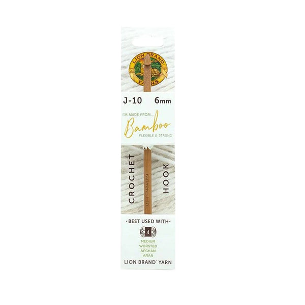 Lion Brand Bamboo Crochet Hooks - Size J-10 (6mm)