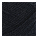 Close-up of dark blue yarn with visible texture