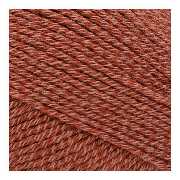 Close-up of brown yarn with a textured pattern