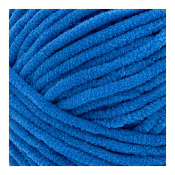 Close-up of a blue yarn ball
