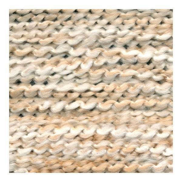 Close-up of textured beige and white fabric pattern