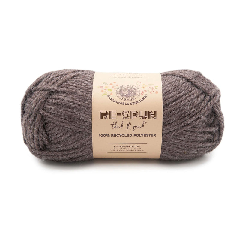 Lion Brand Re-Spun Thick & Quick Yarn - Espresso