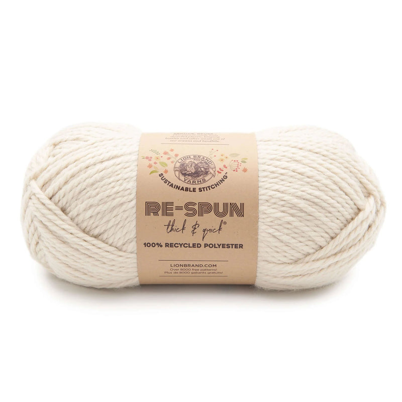 Lion Brand Re-Spun Thick & Quick Yarn - Whipped Cream