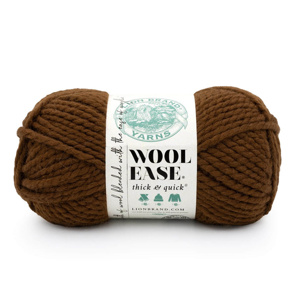 Lion Brand Wool-Ease Thick & Quick Yarn - Gingerbread