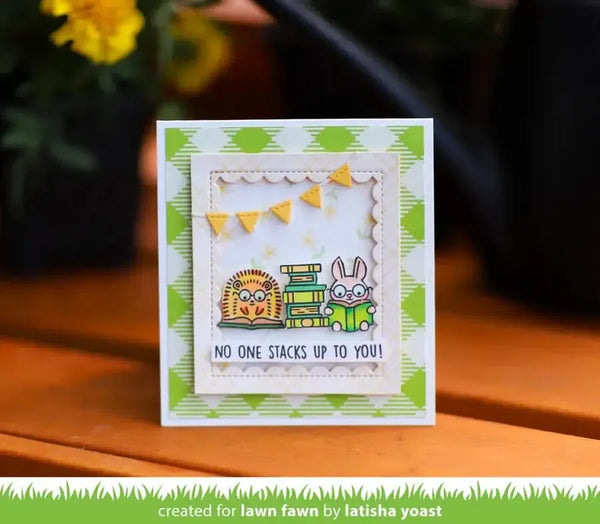 Lawn Fawn Clear Stamp Set - Little Woodland Library Friends