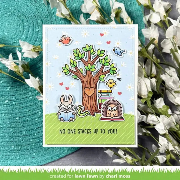 Lawn Fawn Clear Stamp Set - Little Woodland Library Friends