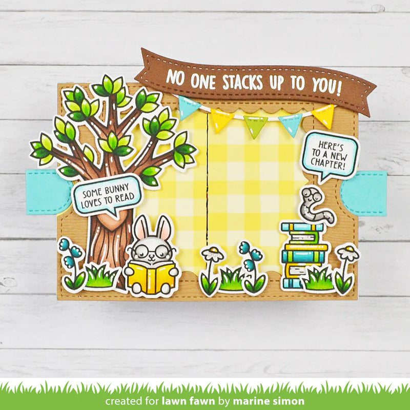 Lawn Fawn Clear Stamp Set - Little Woodland Library Friends